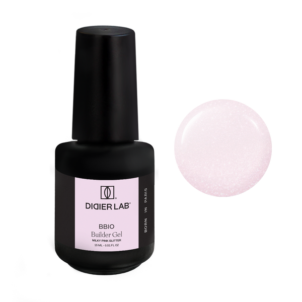 Builder Gel BBIO Milky Pink Glitter Didier Lab 15ml