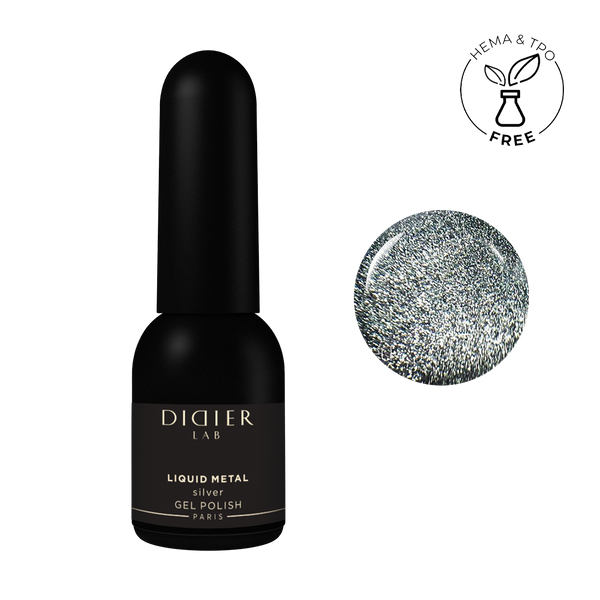 Gel Polish "Didier Lab" Liquid Metal, Silver