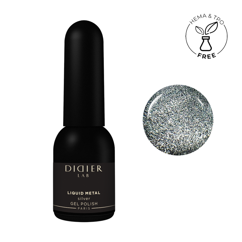 Gel Polish "Didier Lab" Liquid Metal, Silver