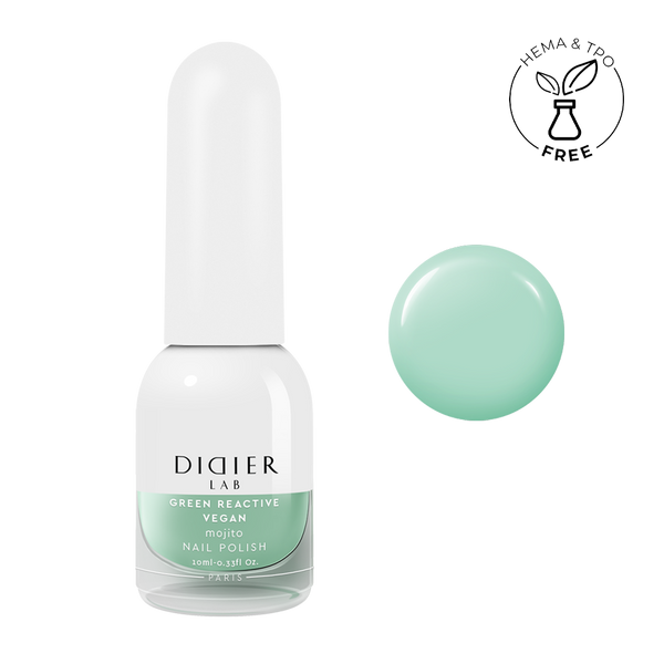 Green Reactive Vegan Nail Polish Didier Lab Mojito 10ml