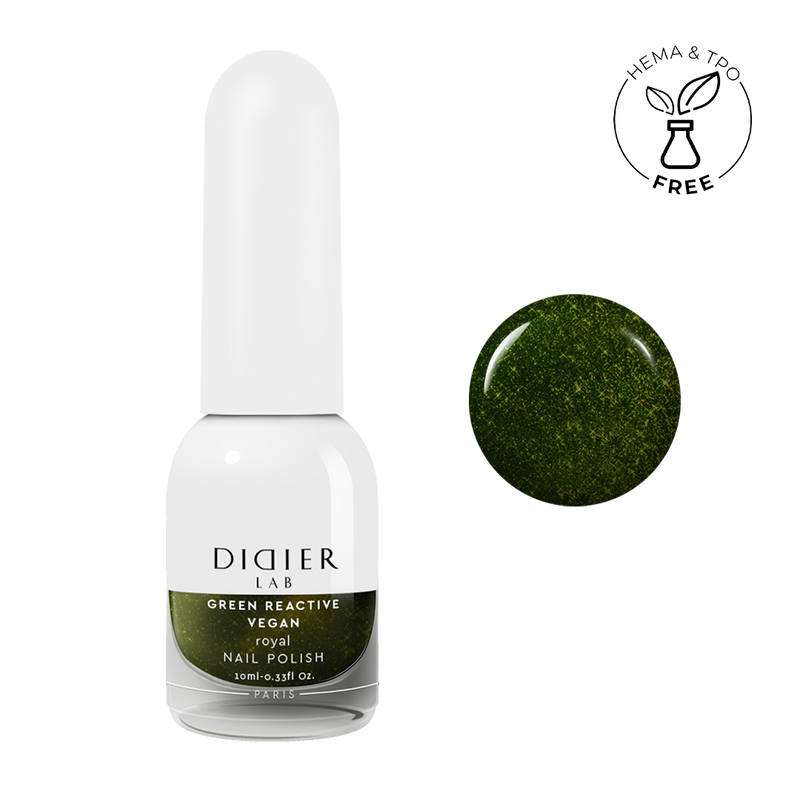 Green Reactive Vegan Nail Polish Didier Lab Royal 10ml