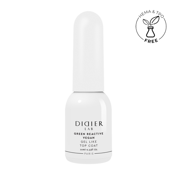 Green Reactive Vegan Gel Like Top Coat Didier Lab 10ml