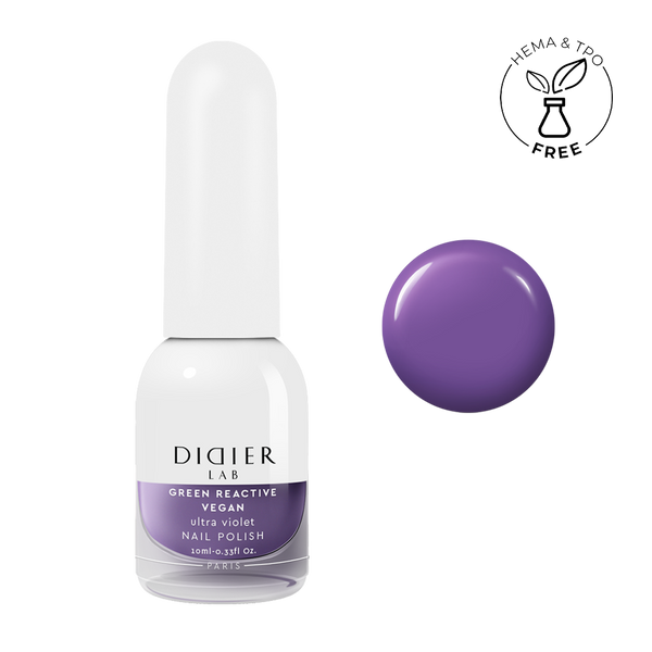 Green Reactive Vegan Nail Polish Didier Lab Ultra Violet 10ml